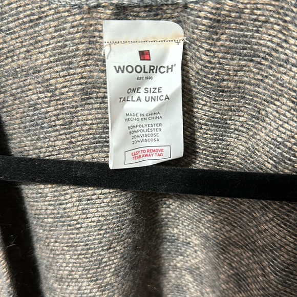 Woolrich brand / Animal print cape / Size one size / P-29 - Picture 3 of 5